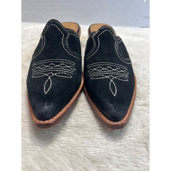 Patricia Nash Womens Black Suede Western Mule Shoes Size 7.5 - Picture 3 of 9